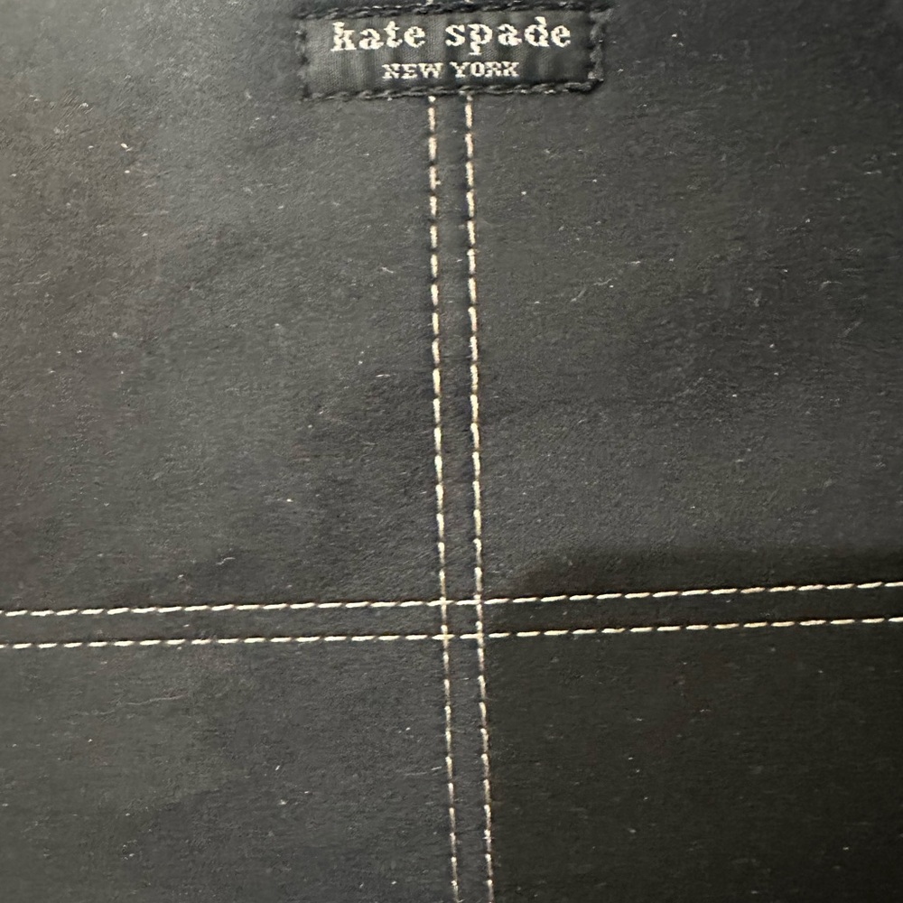 Vintage Kate Spade Black Suede 90’s Y2K Shoulder Bag some damaged to handle - Picture 10 of 16